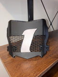 vented Moto cuts plate number one